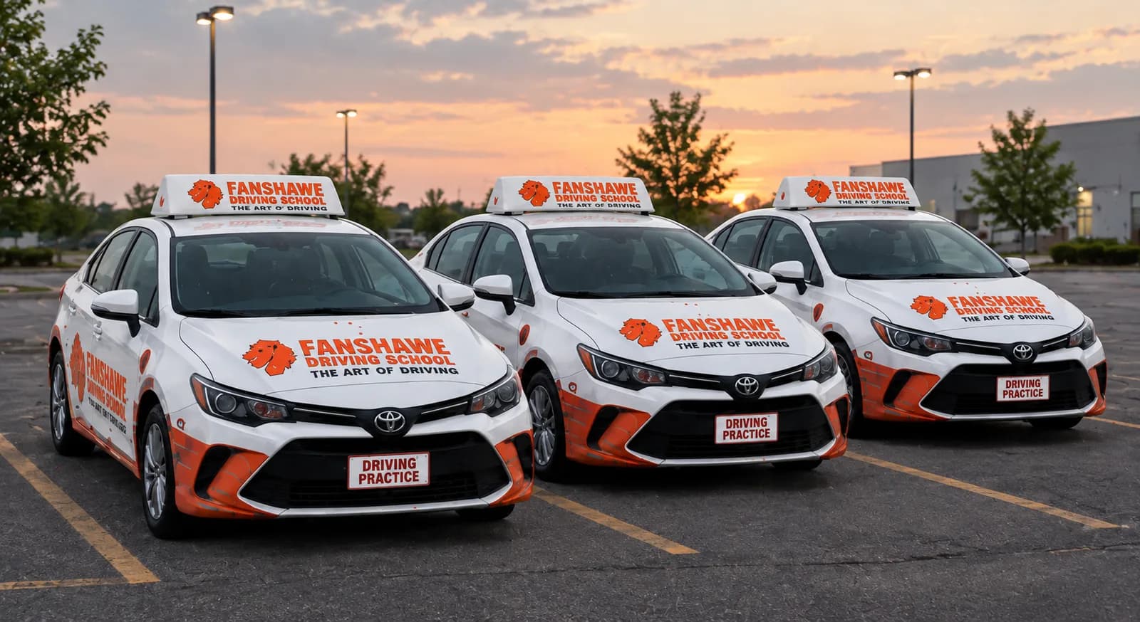 Fanshawe Driving School driving-practice cars